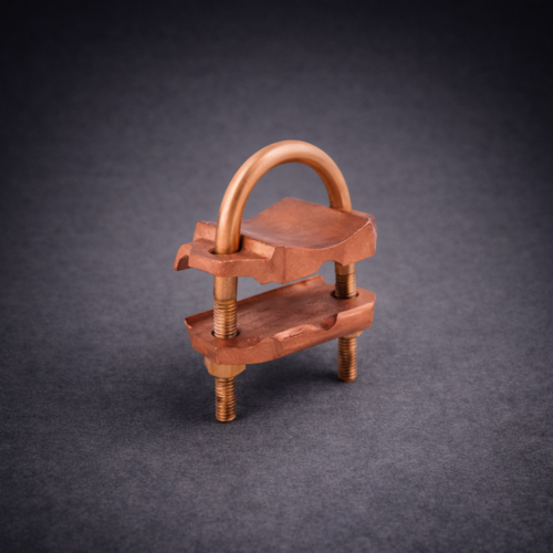 CONECTOR GAR | COBRE | DIAMETRO TUBO 2" | TORNILLERIA EN ACERO INOXIDABLE | PERNO 5/16 - TUERCA 5/16 | x 10 UND