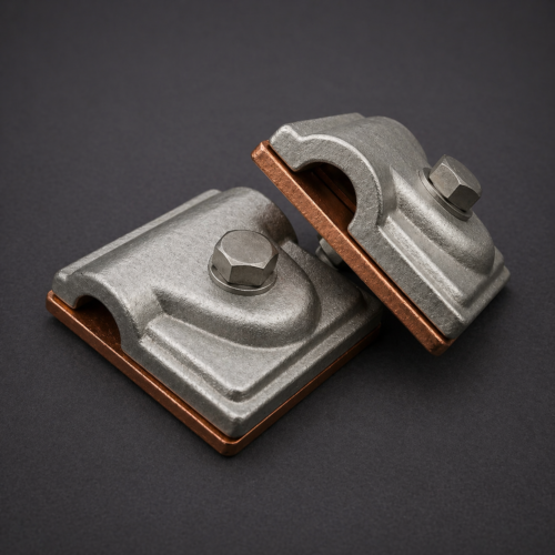 CONECTOR EN T ADAPTABLE | BIMETALICO | 8MM