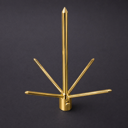 PARARRAYOS FRANKLIN 5 PUNTAS | BRONCE | TUBO DE 3/4" - 1"