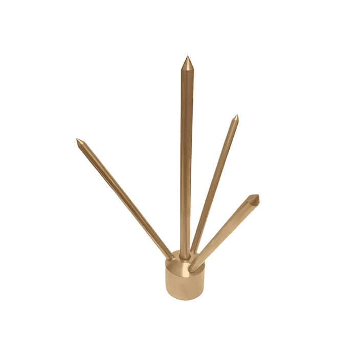 PARARRAYOS FRANKLIN 4 PUNTAS | BRONCE | TUBO DE 3/4