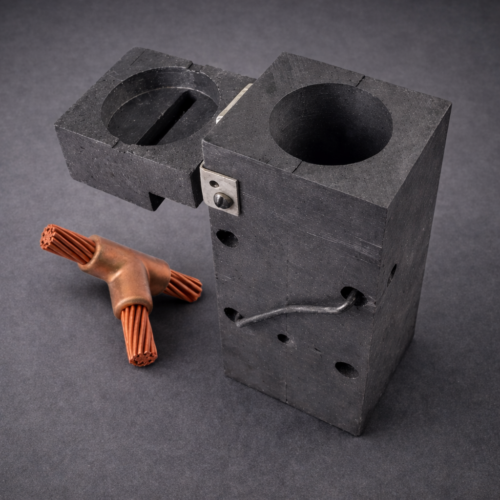 MOLDES DE GRAFITO | SOLDADURA EXOTERMICA | T HORIZONTAL | CABLE 2/0 - CABLE 2/0 AWG